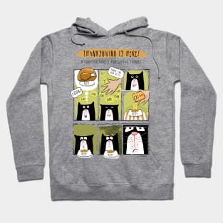 Cat Thanksgiving Managing Expectations Hoodie